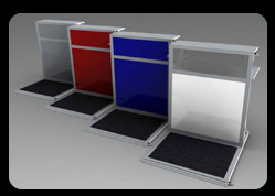 Portable counter tops in Grey, Red, Blue and White Colours
