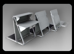 Framelock Counters are very portable and easily stack for transporting to and from locations