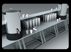 Portable Counters joined to form longer section